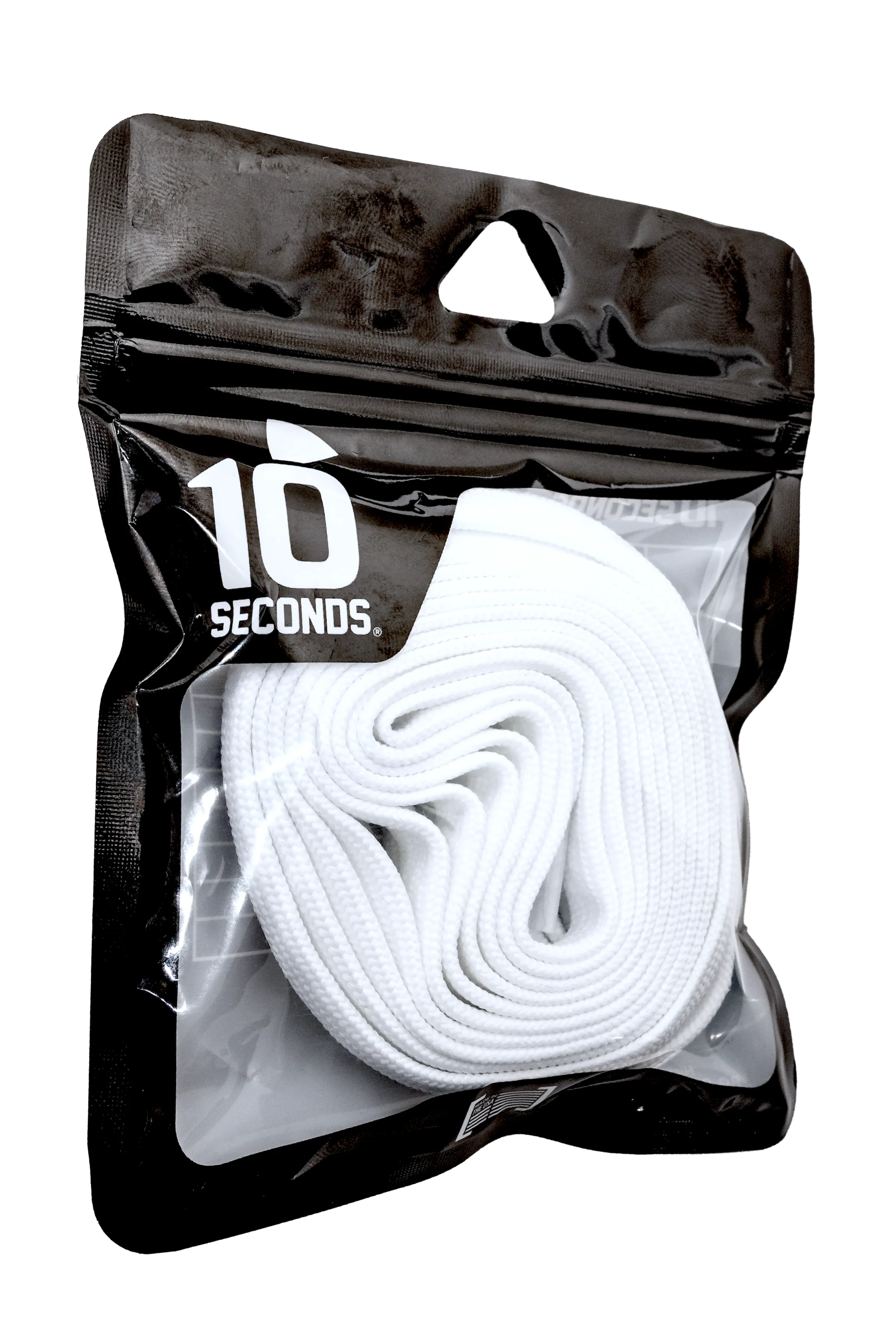 10 Seconds ® Hockey / Skate / Lacrosse Lace | White