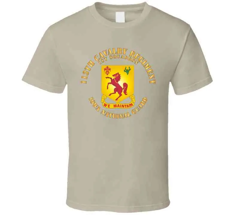 113th Cavalry Regiment - Dui - Iowa National Guard X 300 T Shirt