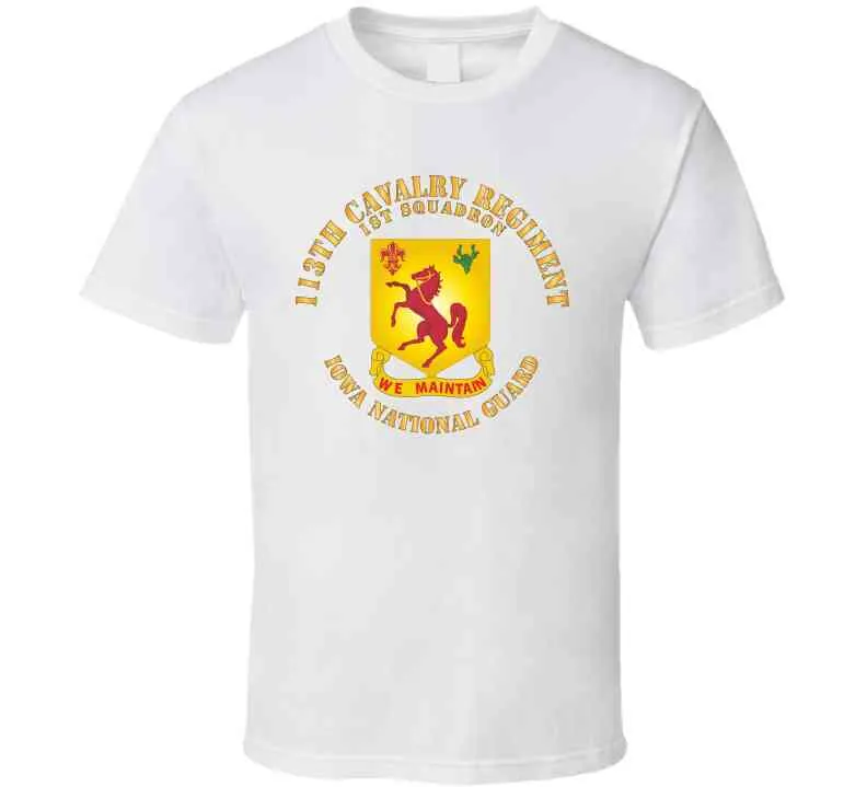 113th Cavalry Regiment - Dui - Iowa National Guard X 300 T Shirt