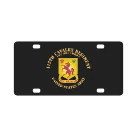 113th Cavalry Regiment - DUI - US Army X 300 Classic License Plate