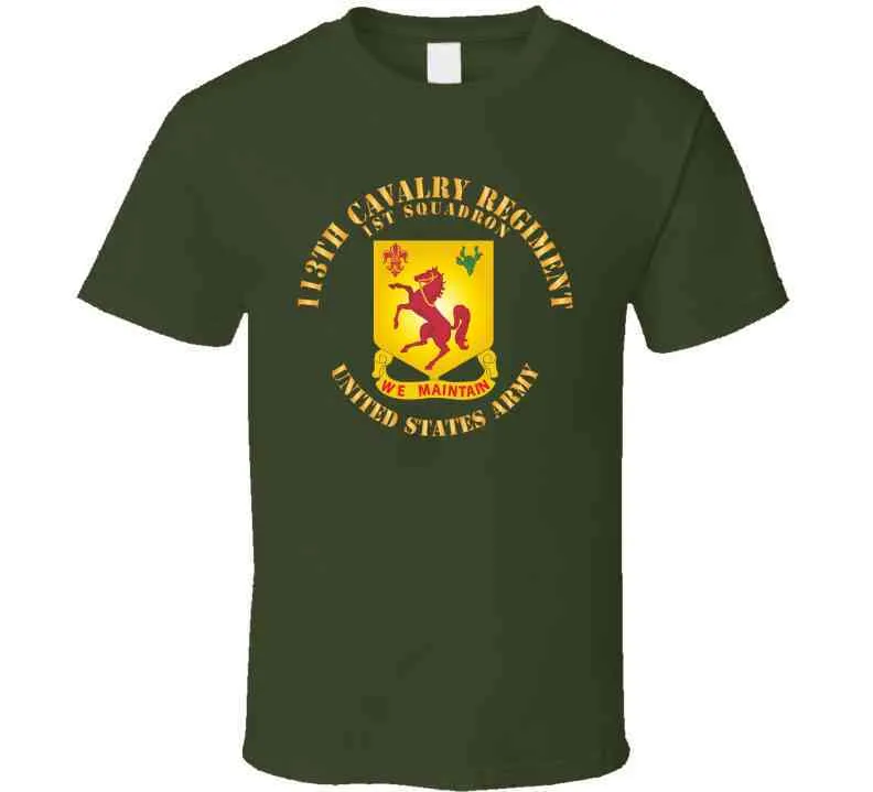 113th Cavalry Regiment - Dui - Us Army X 300 T Shirt