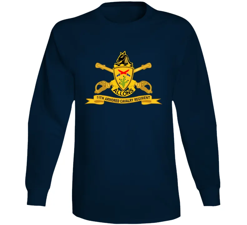 11th Armored Cavalry Regiment w Br - Ribbon Long Sleeve