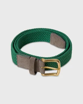 1.25" Woven Elastic Belt in Green