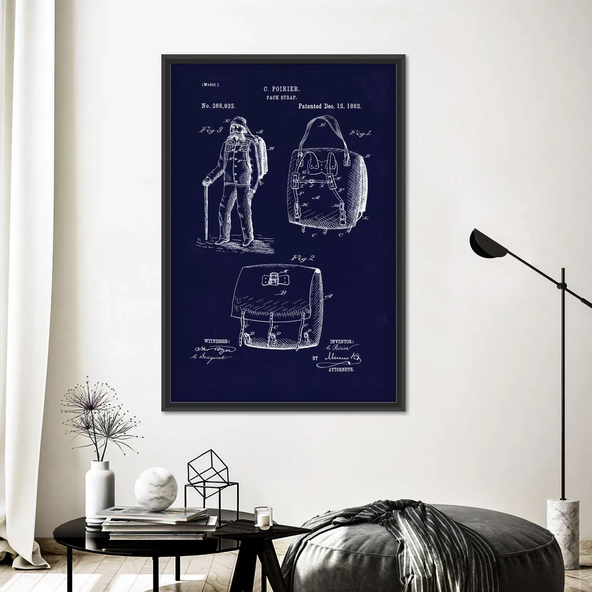 1882 Back Pack Wall Art