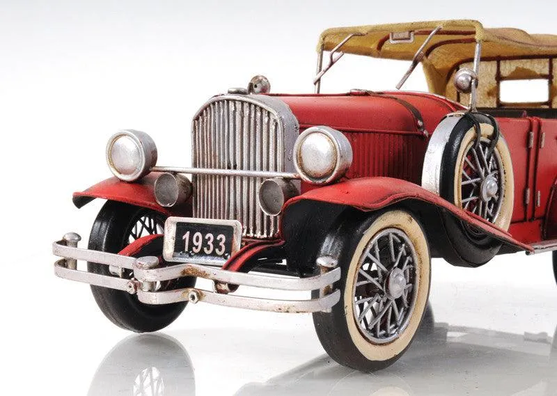 1933 Red Duesenberg Model Car