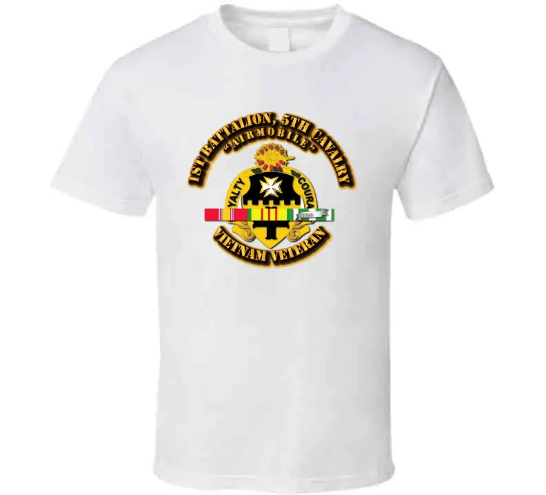 1st Battalion, 5th Cavalry, with Vietnam Service Ribbon - T Shirt, Hoodie, and Premium