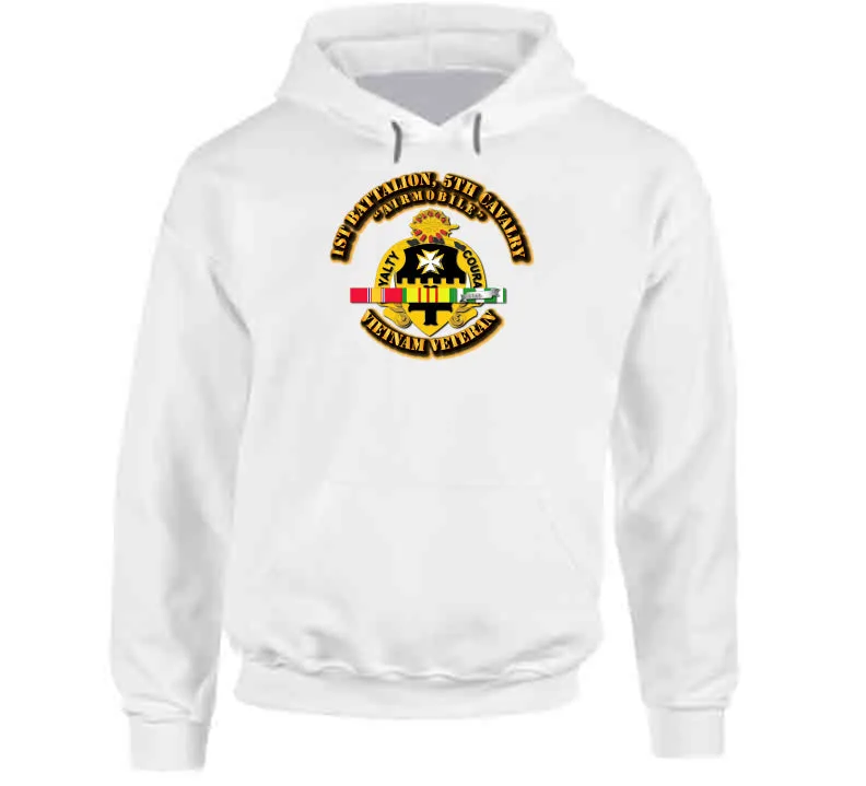 1st Battalion, 5th Cavalry, with Vietnam Service Ribbon - T Shirt, Hoodie, and Premium