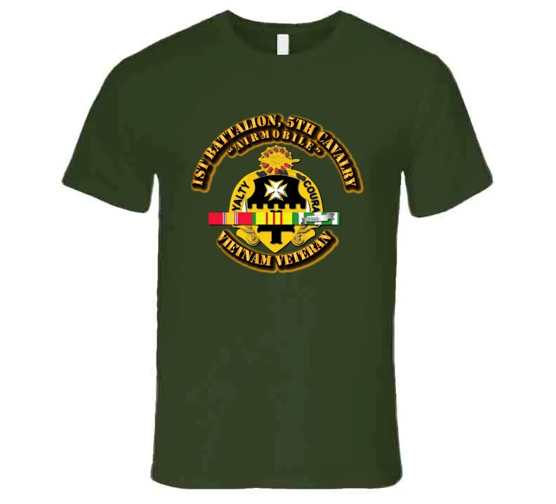 1st Battalion, 5th Cavalry, with Vietnam Service Ribbon - T Shirt, Hoodie, and Premium