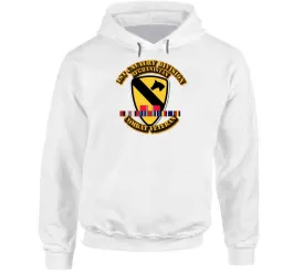 1st Cavalry Div with Afghanistan Service Ribbons Hoodie