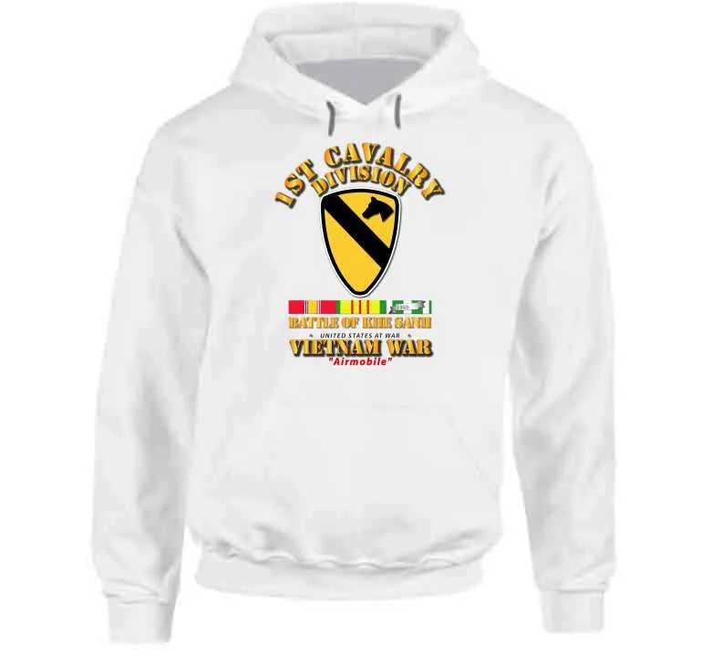 1st Cavalry Division - (Battle Khe Sanh) with Vietnam War Service Ribbons - T Shirt, Premium and Hoodie