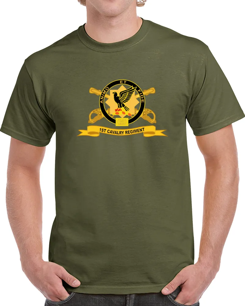 1st Cavalry Regiment w Br - Ribbon Classic T Shirt