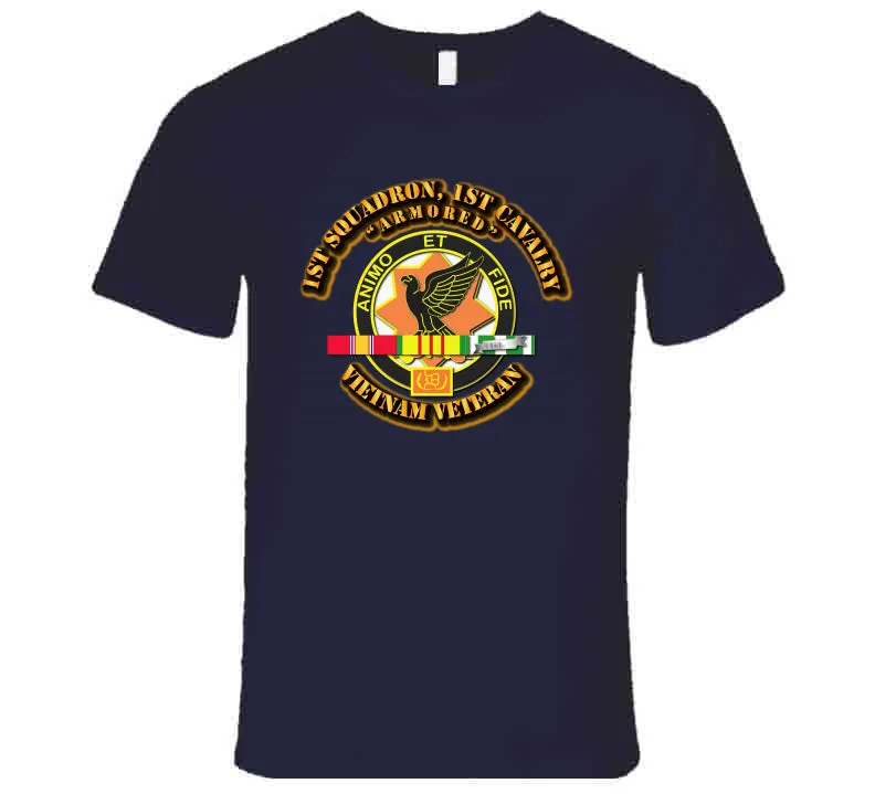 1st Squadron - 1st Cavalry with service Ribbon T Shirt,Premium and Hoodie