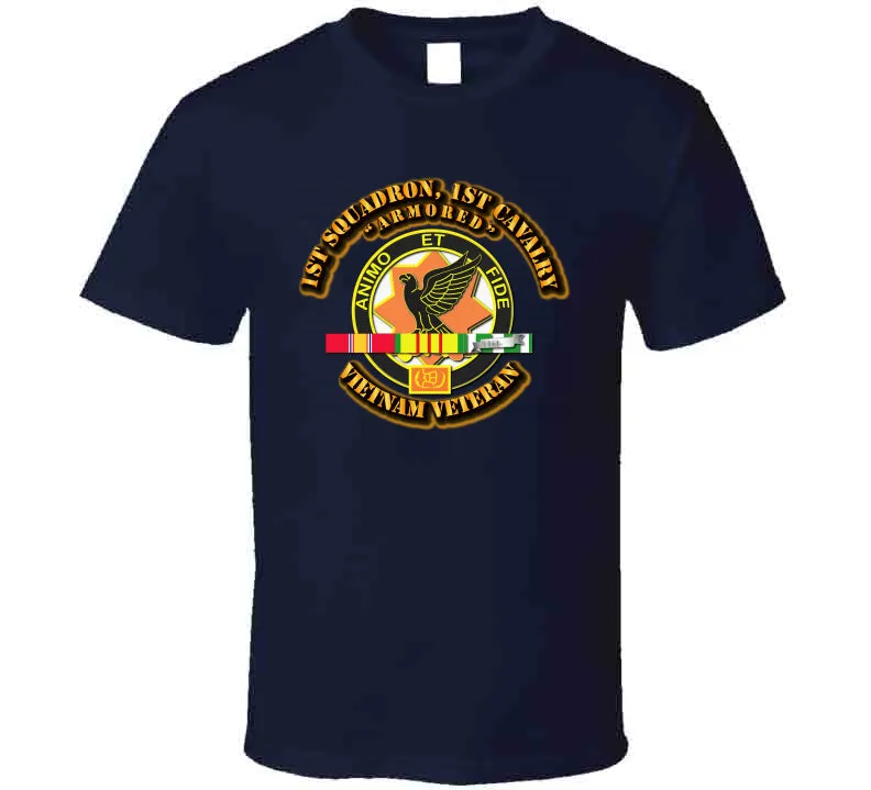 1st Squadron - 1st Cavalry with service Ribbon T Shirt,Premium and Hoodie