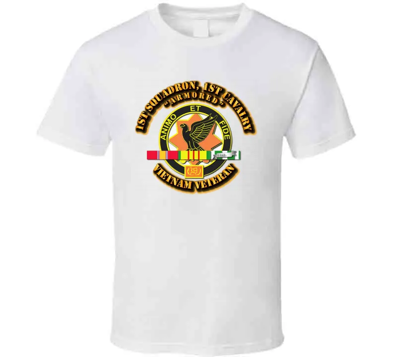 1st Squadron - 1st Cavalry with service Ribbon T Shirt,Premium and Hoodie