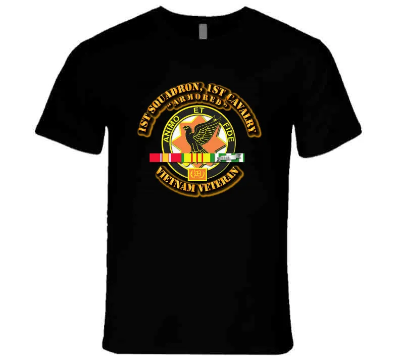 1st Squadron - 1st Cavalry with service Ribbon T Shirt,Premium and Hoodie