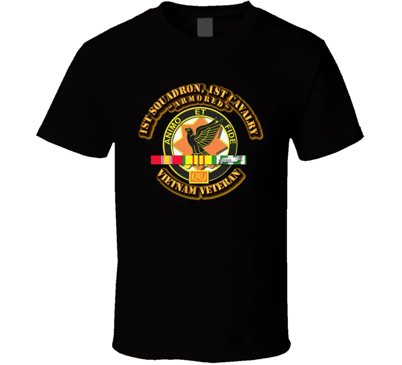 1st Squadron - 1st Cavalry with service Ribbon T Shirt,Premium and Hoodie