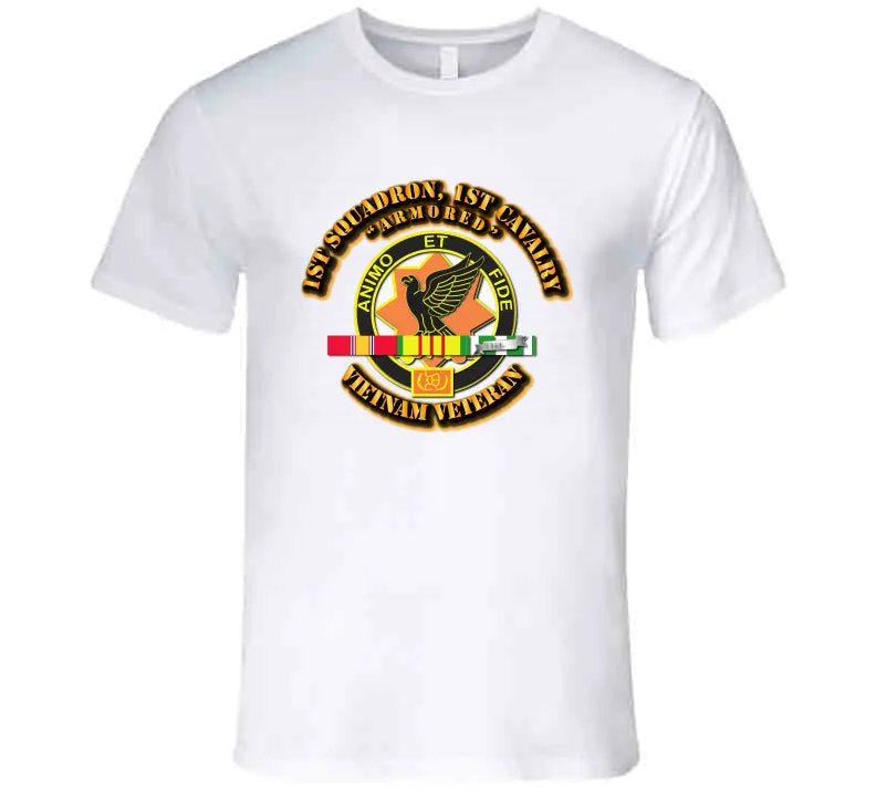 1st Squadron - 1st Cavalry with service Ribbon T Shirt,Premium and Hoodie