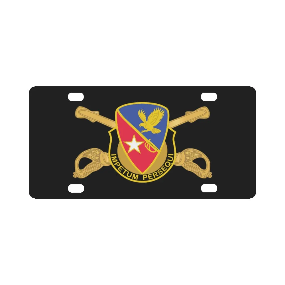 21st Cavalry Brigade - DUI w Cav Branch wo Txt X 300 Classic License Plate