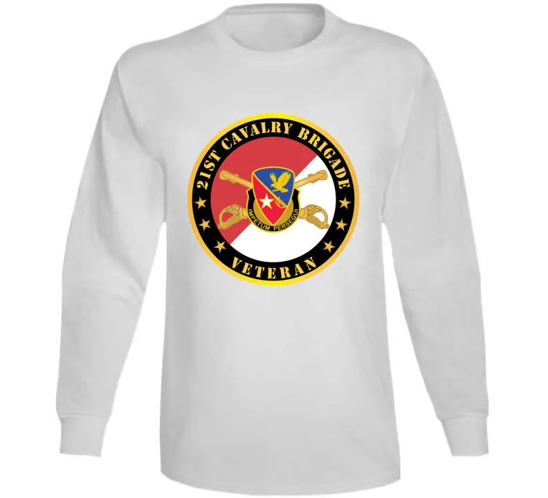 21st Cavalry Brigade - Veteran - Red - White X 300 T Shirt