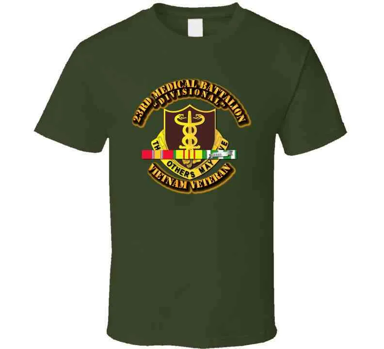 23rd Medical Battalion with Vietnam War Service Ribbon T Shirt, Premium and Hoodie