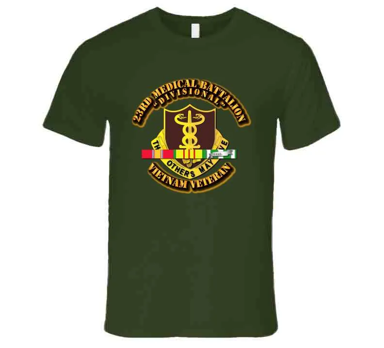 23rd Medical Battalion with Vietnam War Service Ribbon T Shirt, Premium and Hoodie