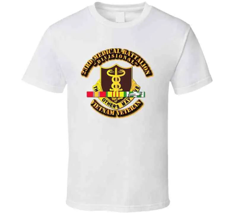 23rd Medical Battalion with Vietnam War Service Ribbon T Shirt, Premium and Hoodie