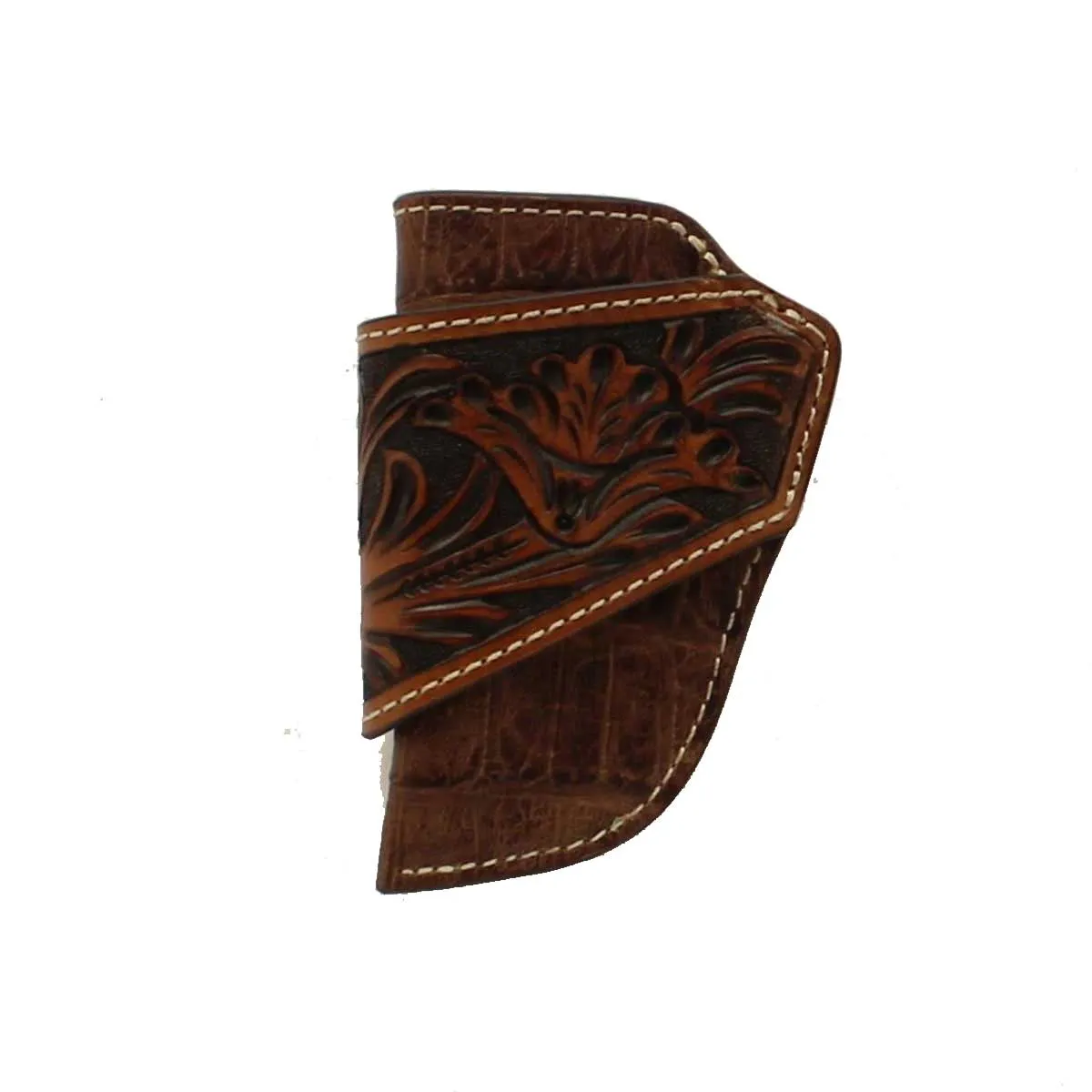 3D Belt Co Croco Floral Leather Knife Sheath