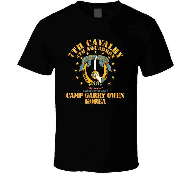 7th Cavalry, 4th Squadron, Camp Gary Owen Korea - T Shirt, Premium and Hoodie