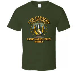 7th Cavalry, 4th Squadron, Camp Gary Owen Korea - T Shirt, Premium and Hoodie