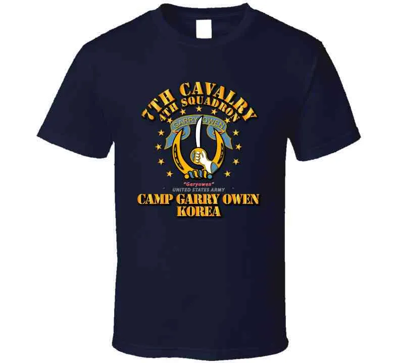 7th Cavalry, 4th Squadron, Camp Gary Owen Korea - T Shirt, Premium and Hoodie