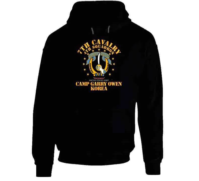 7th Cavalry, 4th Squadron, Camp Gary Owen Korea - T Shirt, Premium and Hoodie