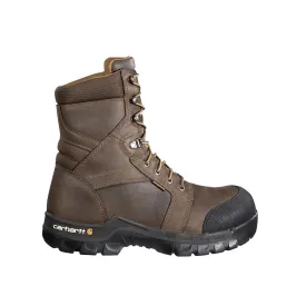 8" Rugged Flex Waterproof Insulated PR Composite Toe Work Boot Brown