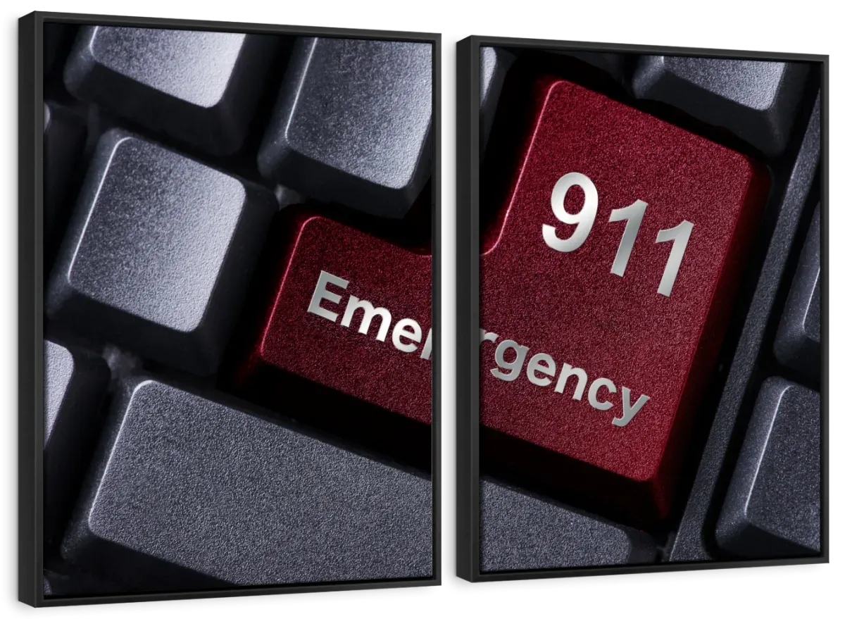 911 Emergency Wall Art