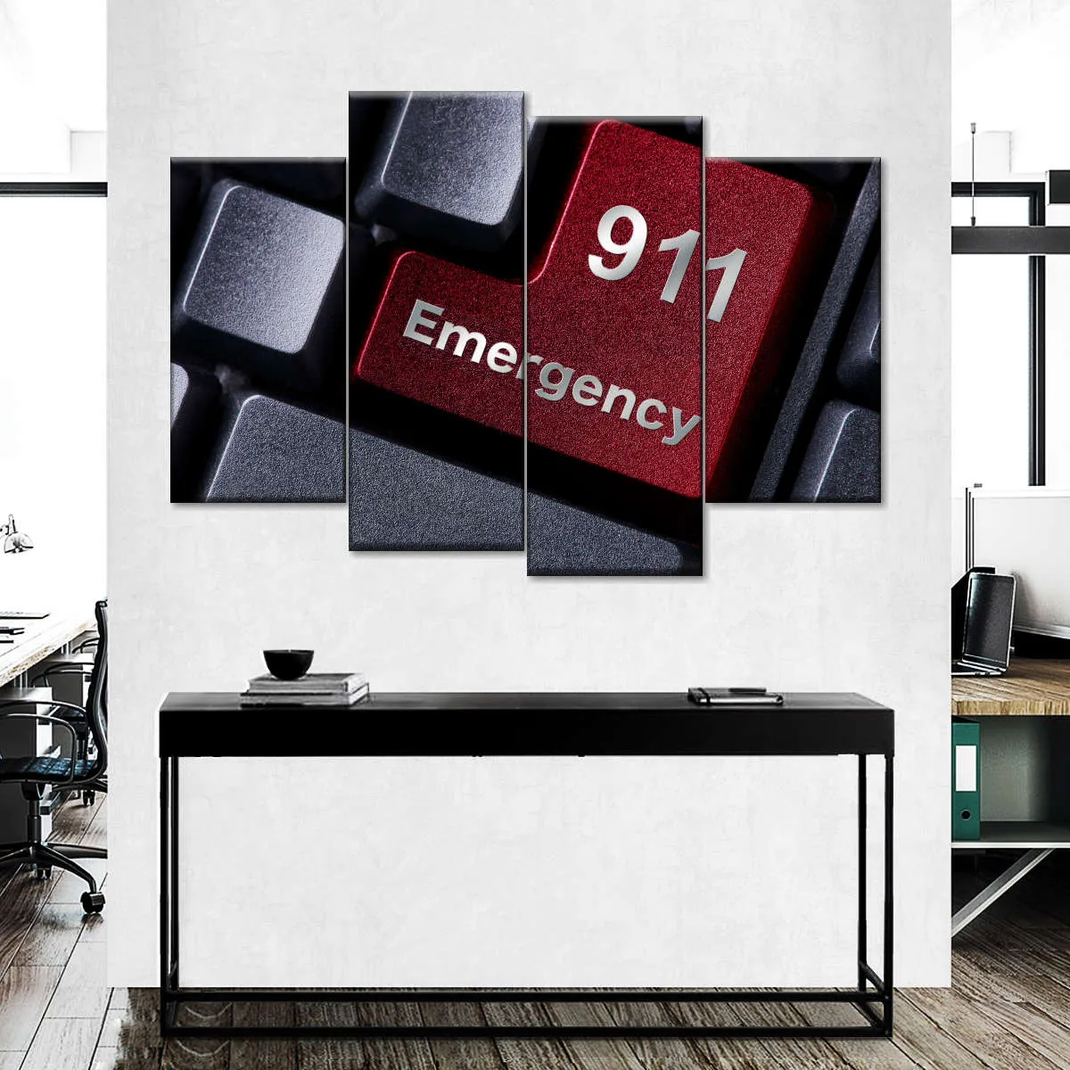 911 Emergency Wall Art