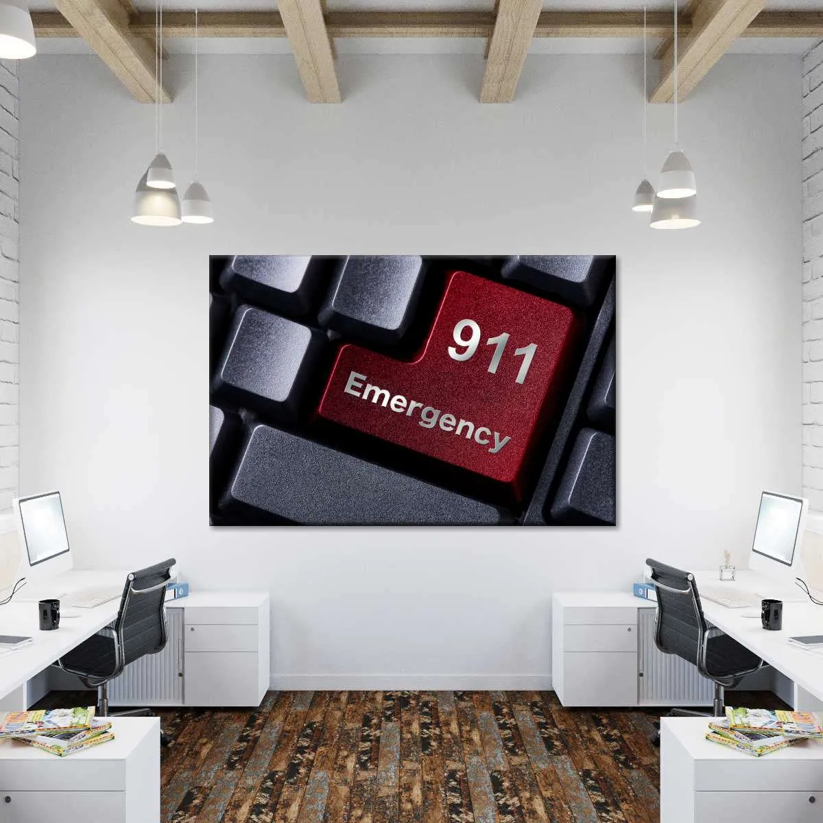 911 Emergency Wall Art