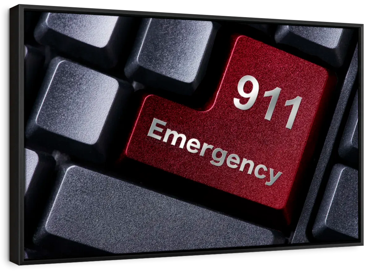 911 Emergency Wall Art