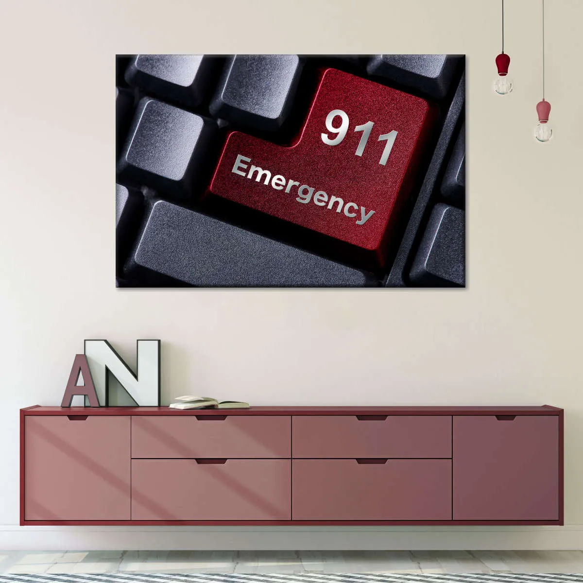 911 Emergency Wall Art