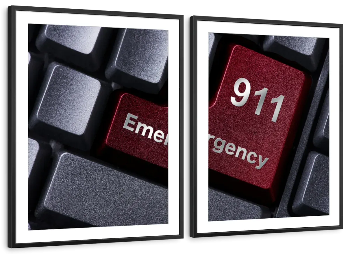 911 Emergency Wall Art