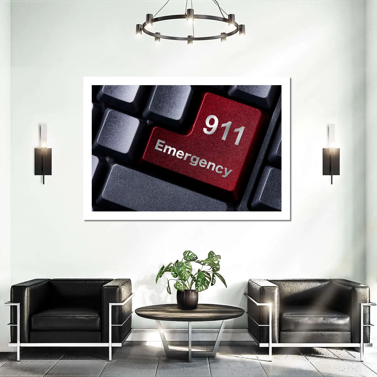 911 Emergency Wall Art