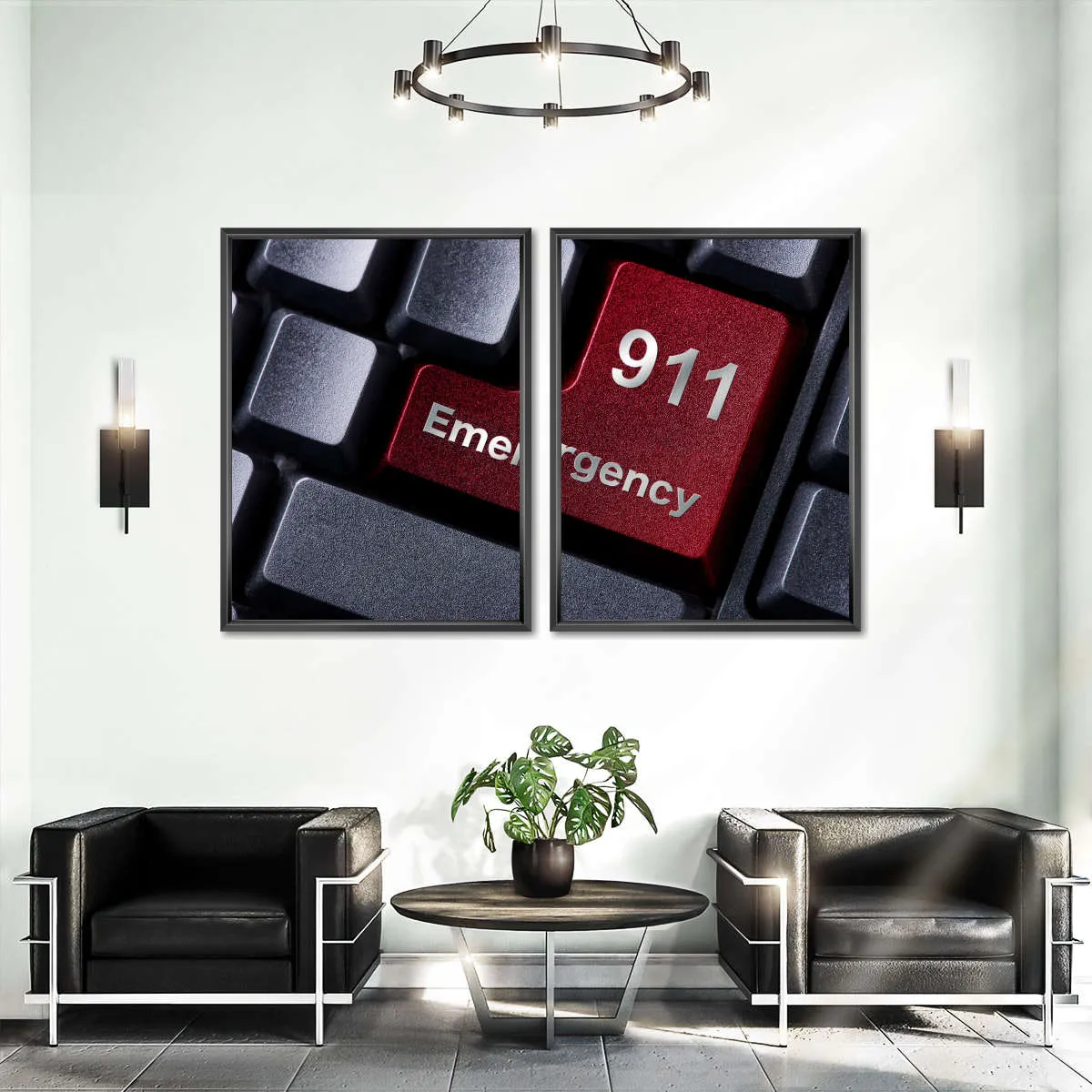 911 Emergency Wall Art