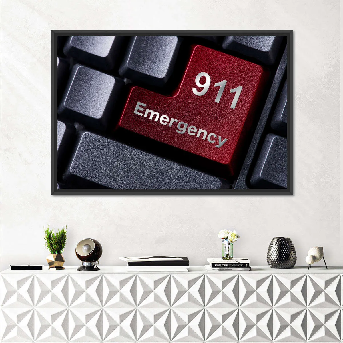 911 Emergency Wall Art