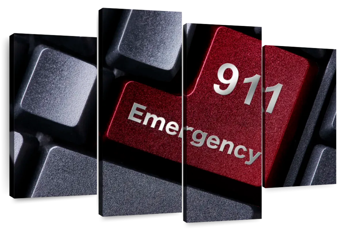 911 Emergency Wall Art