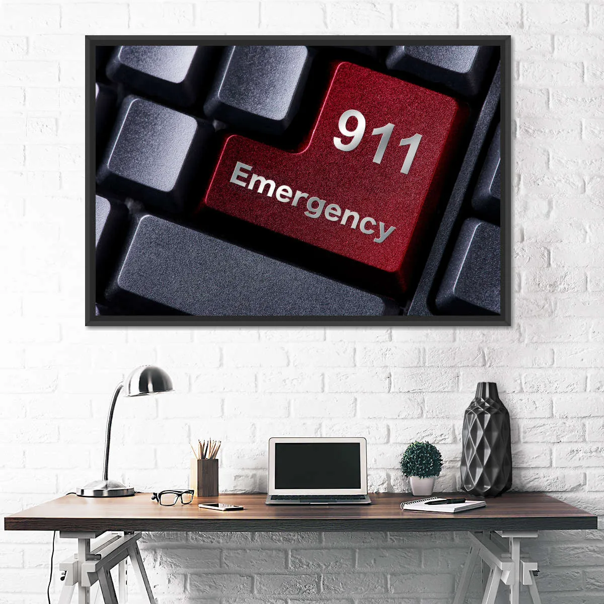 911 Emergency Wall Art