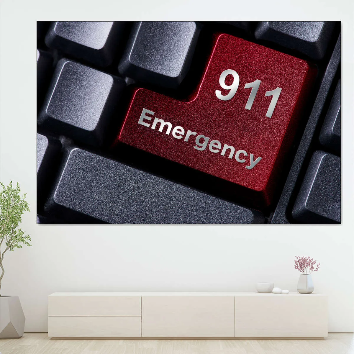 911 Emergency Wall Art