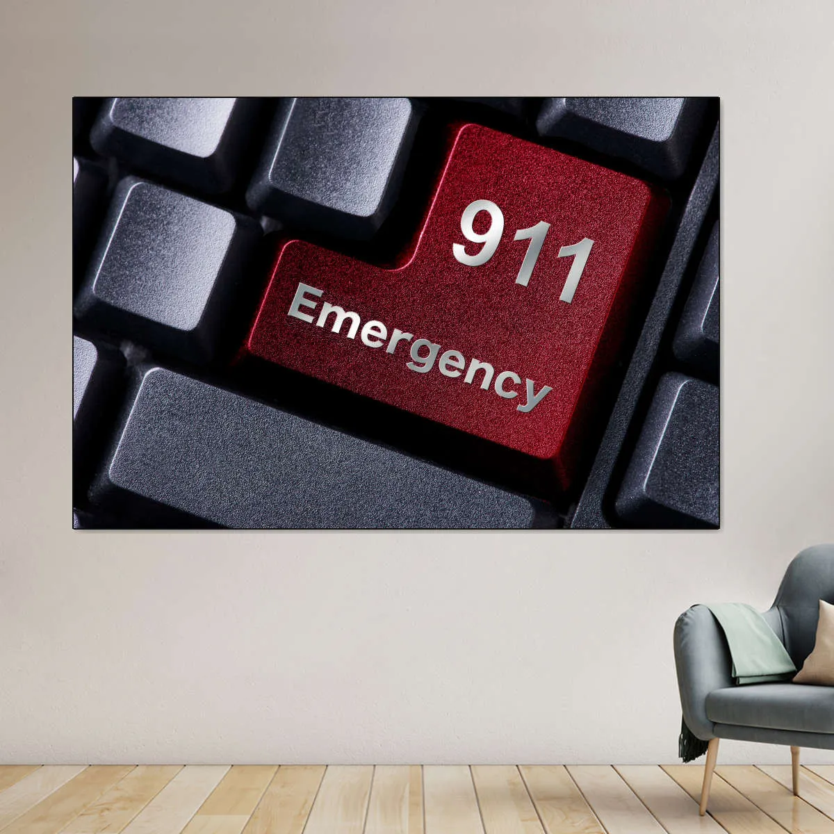 911 Emergency Wall Art