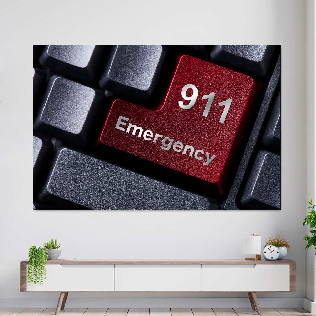 911 Emergency Wall Art