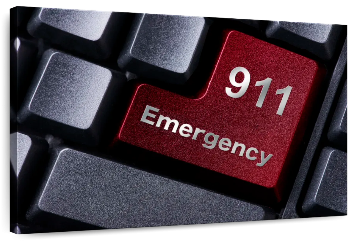 911 Emergency Wall Art