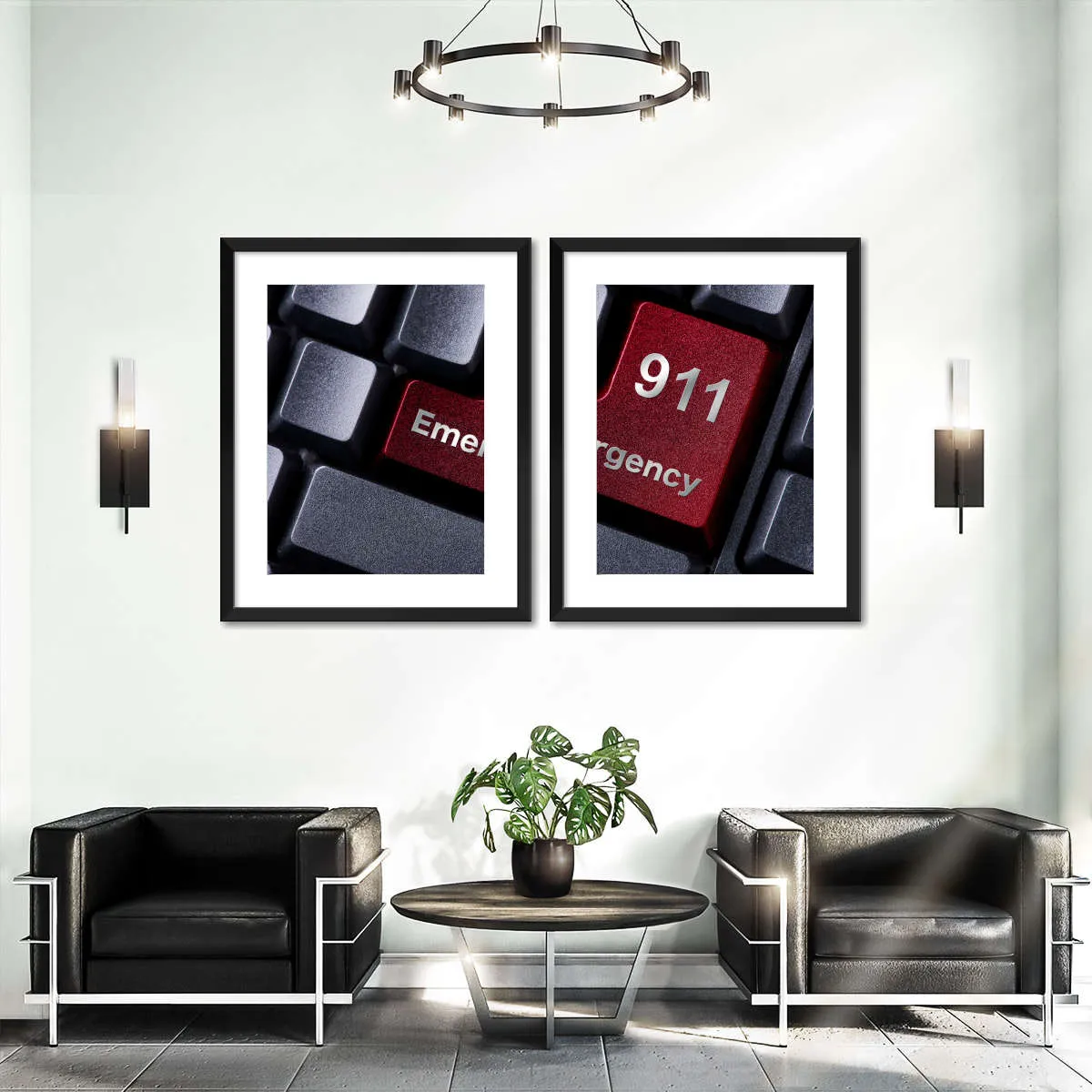 911 Emergency Wall Art