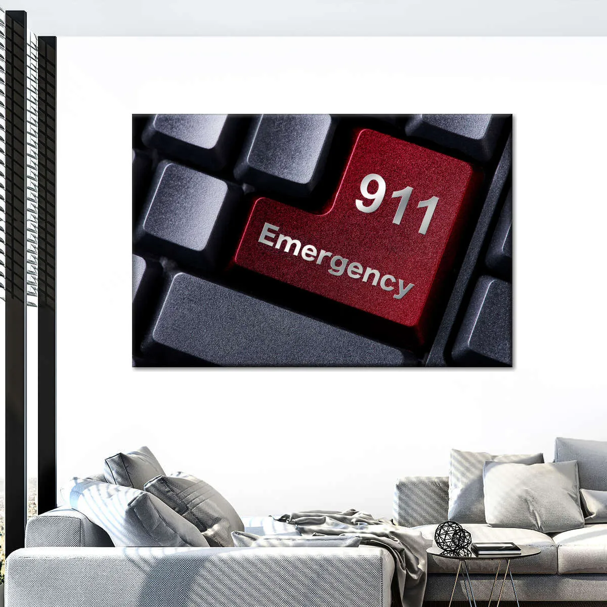 911 Emergency Wall Art