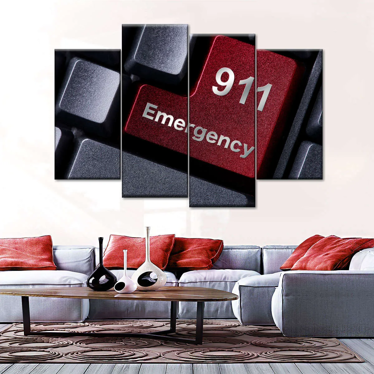 911 Emergency Wall Art